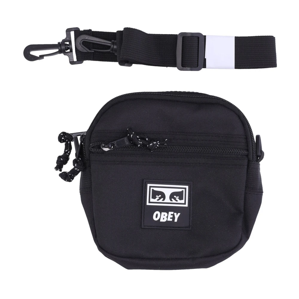 Obey Zwarte Twill Reistas Black Heren