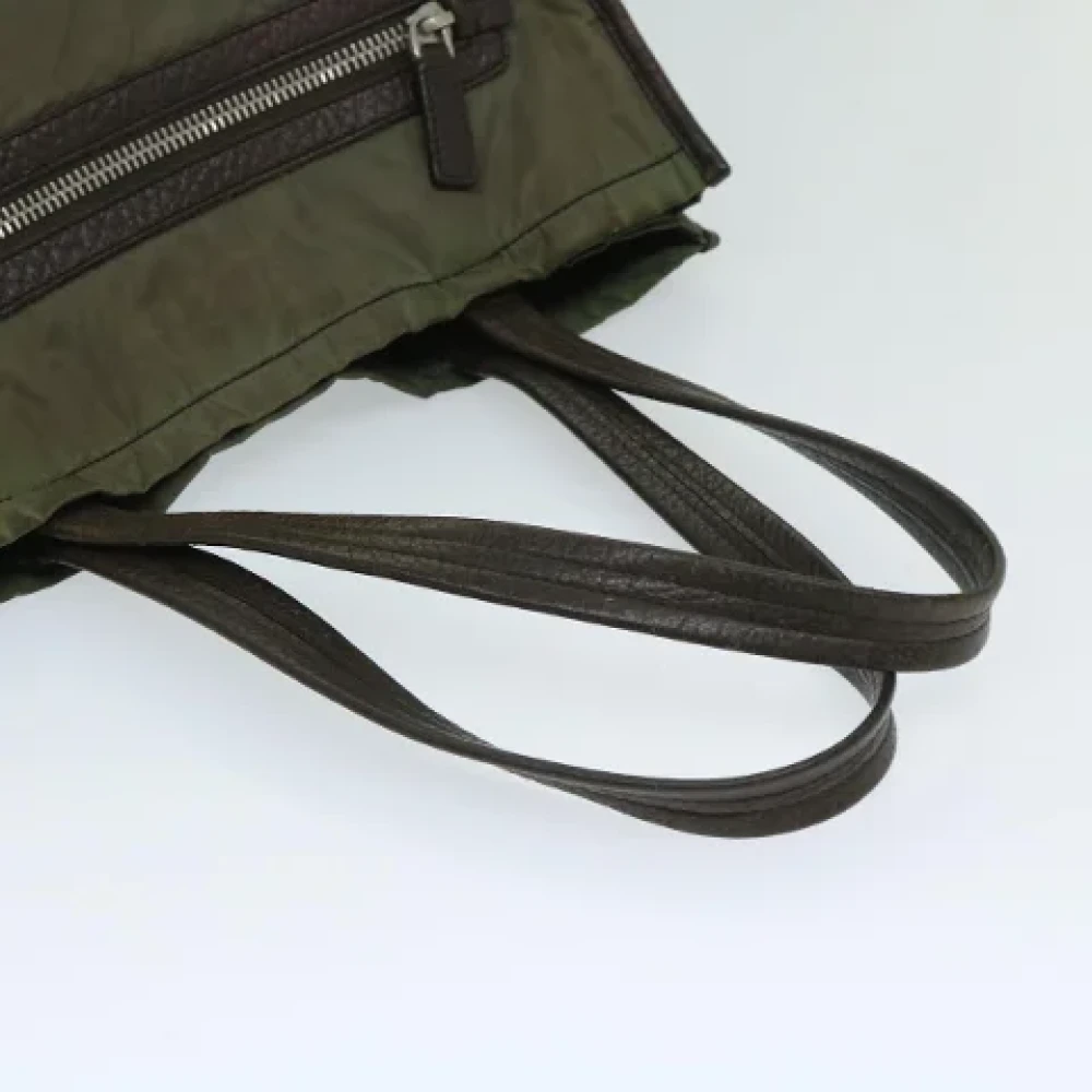 Prada Vintage Pre-owned Nylon totes Green Dames