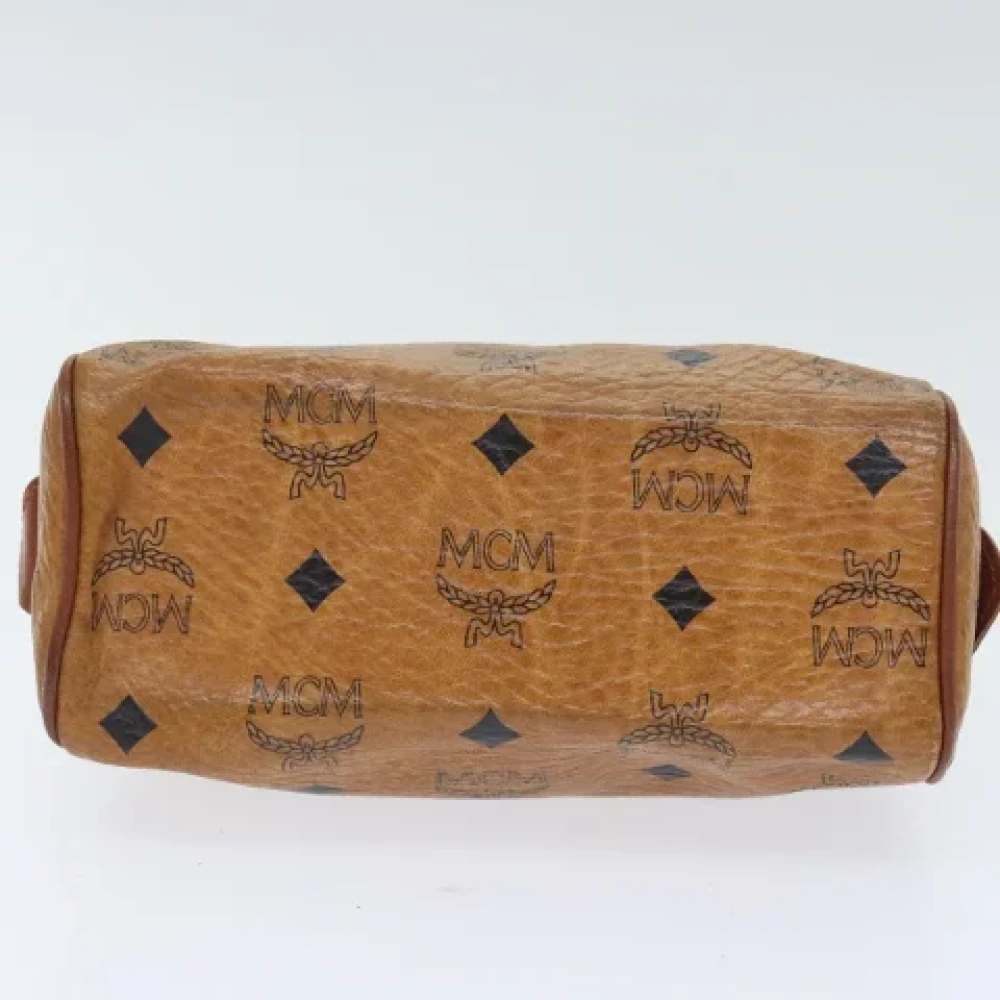 MCM Pre-owned Leather handbags Brown Dames
