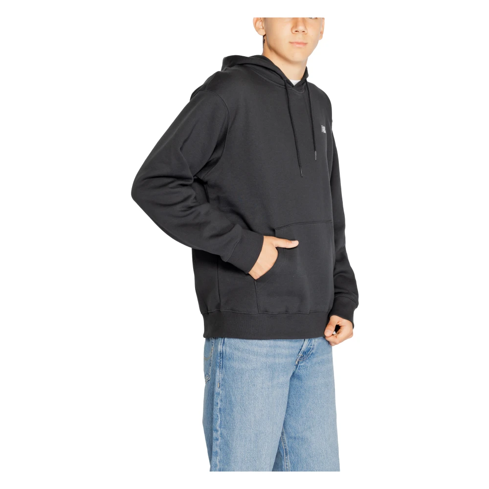 New Balance Katoenen Heren Sweatshirt Herfst Winter Collectie Black Heren