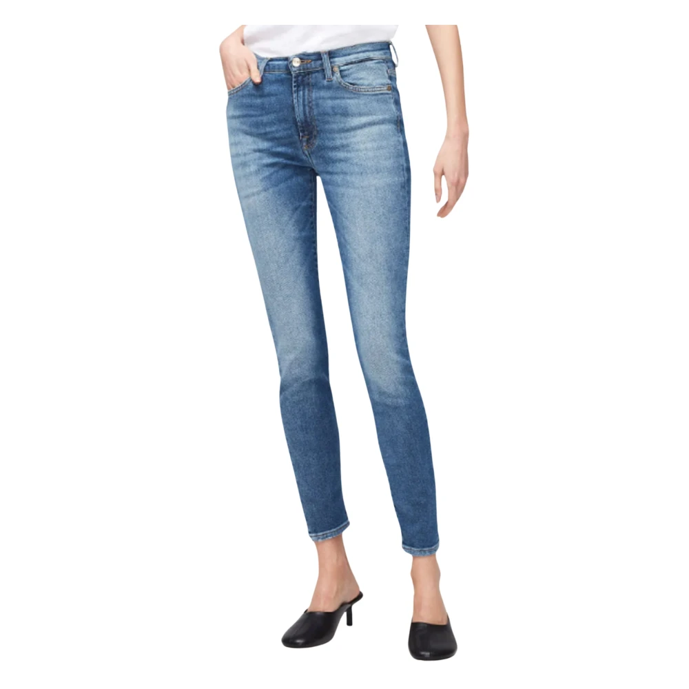 7 For All Mankind Skinny jeans Super Stretch Blue Dames