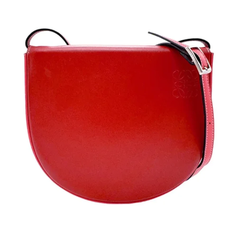 Loewe Pre-owned Leather shoulder-bags Red Dames
