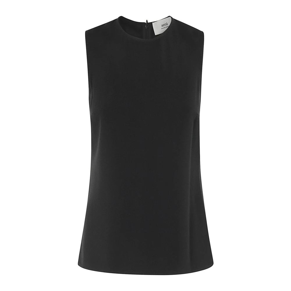 Ami Paris Basic Tanktop Black Dames