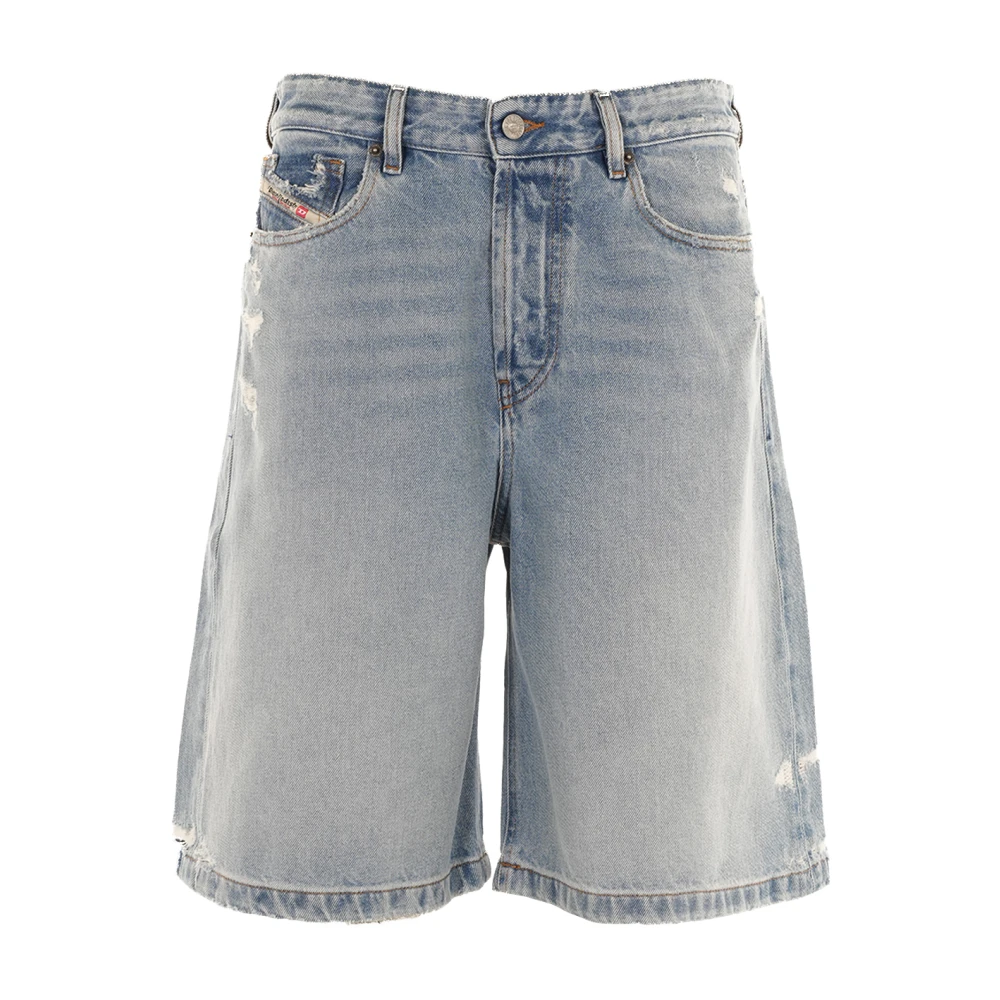 Diesel Women's Blue Denim Shorts, W24, De-Sire Short