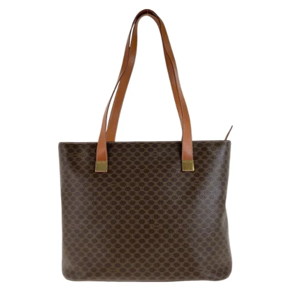 Celine Vintage Pre-owned Canvas shoulder-bags Brown Dames