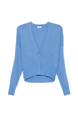 blue-ribbed-cardigan-sweater