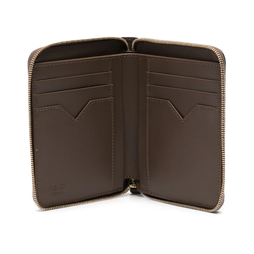 Fendi Stijlvolle Portemonnees en Kaarthouders Brown Dames