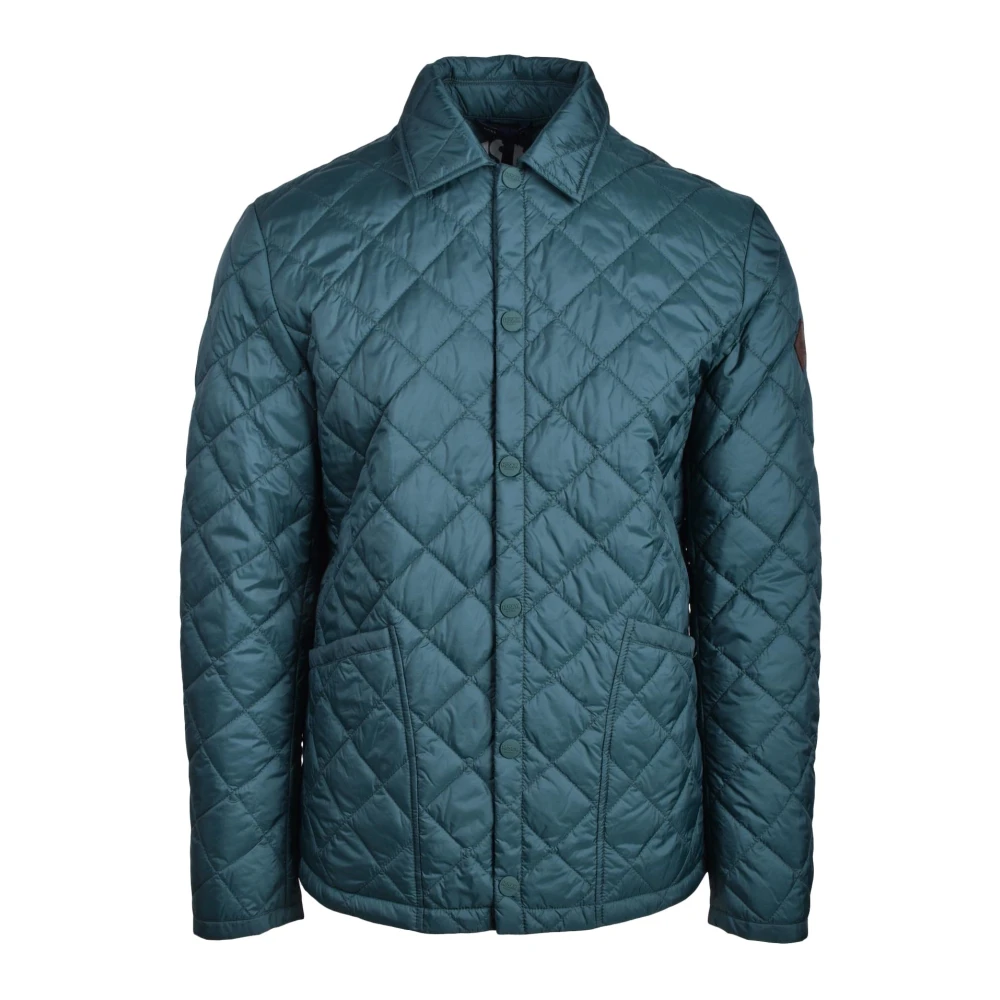 Husky Original Nylon Centogrammi Jas met Drukkers Green Heren