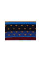 echarpe-unisexe-bleue-a-rayures-et-pois