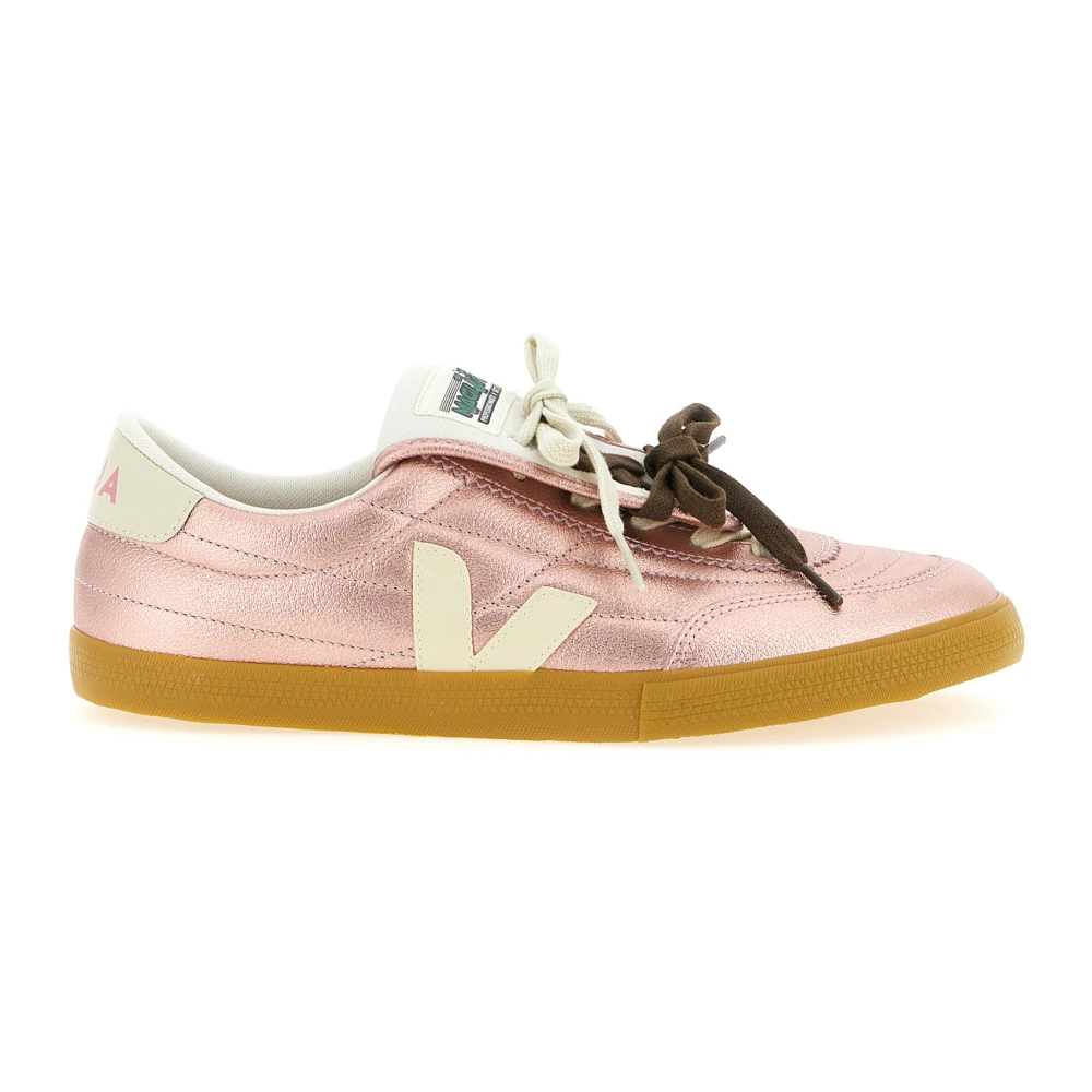 Veja Men's Pink Sneakers, 10 Uk, Panenka Leather