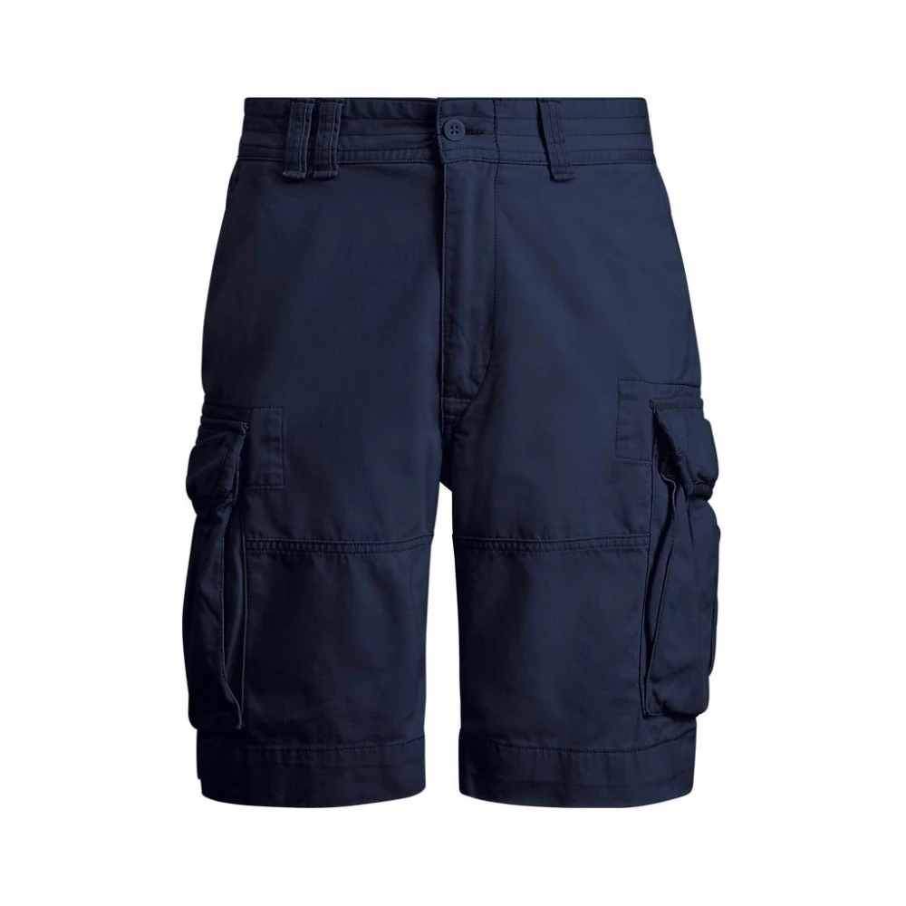 Ralph Lauren Blauwe Cargo Shorts met Zijzakken Blue Heren