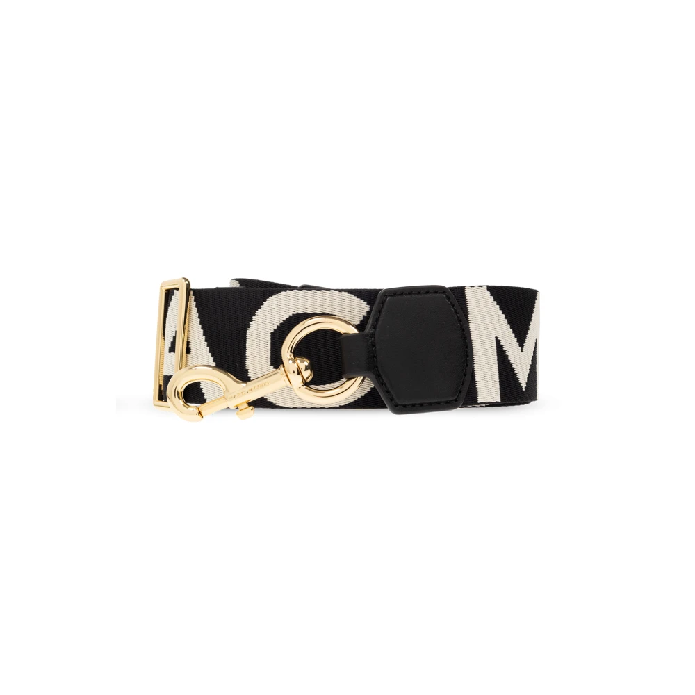 Marc Jacobs Women's Black Logo Webbing Strap - Bag Accessories - One Size - Bags