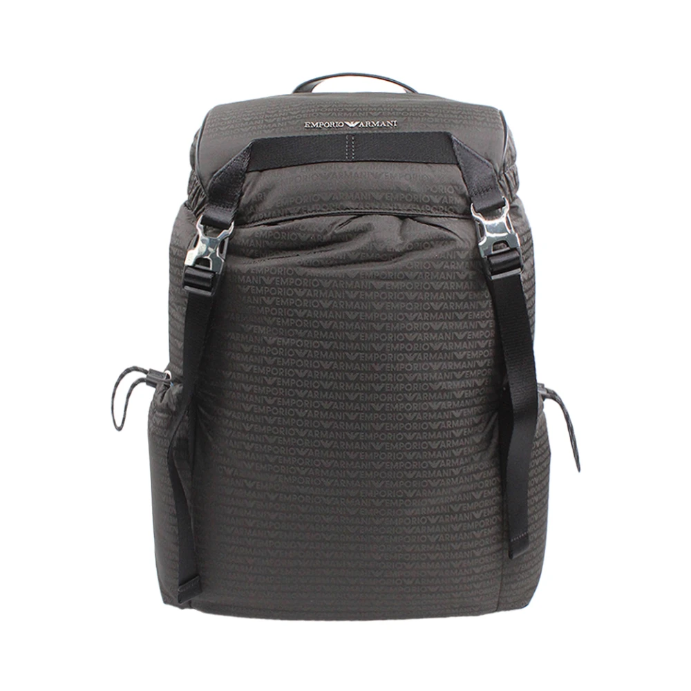 Emporio Armani Militaire Stijl Tassen met Trekkoordsluiting Green Heren