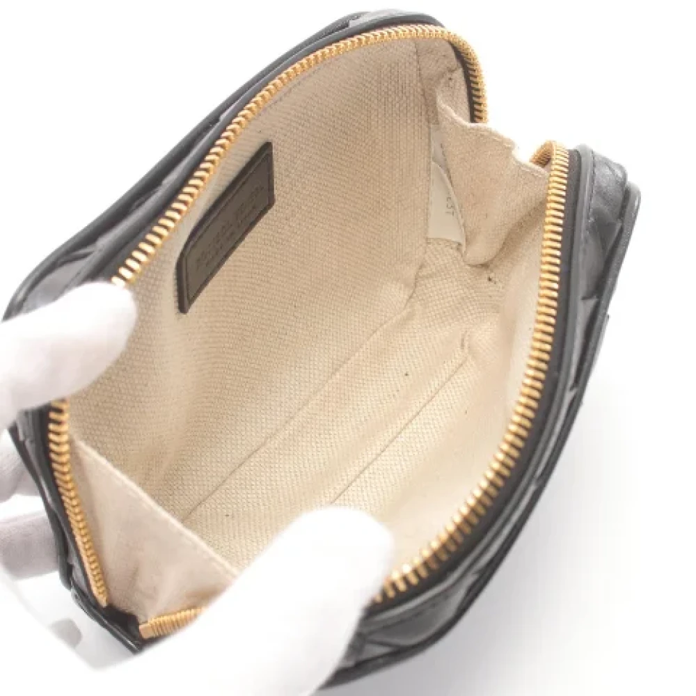 Bottega Veneta Vintage Pre-owned Leather pouches Black Dames