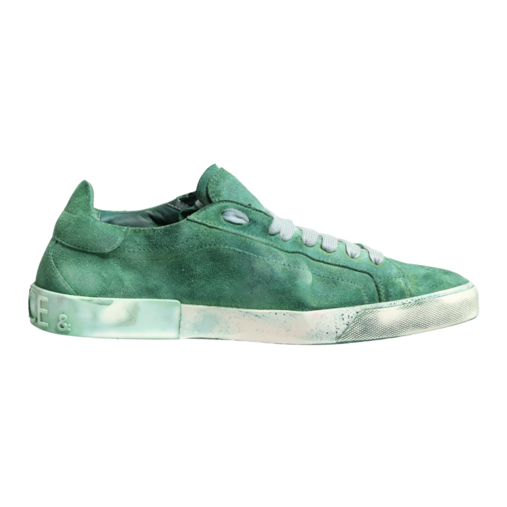 Dolce & Gabbana Men's Green Sneakers, 10 Uk, Low Top Trainers