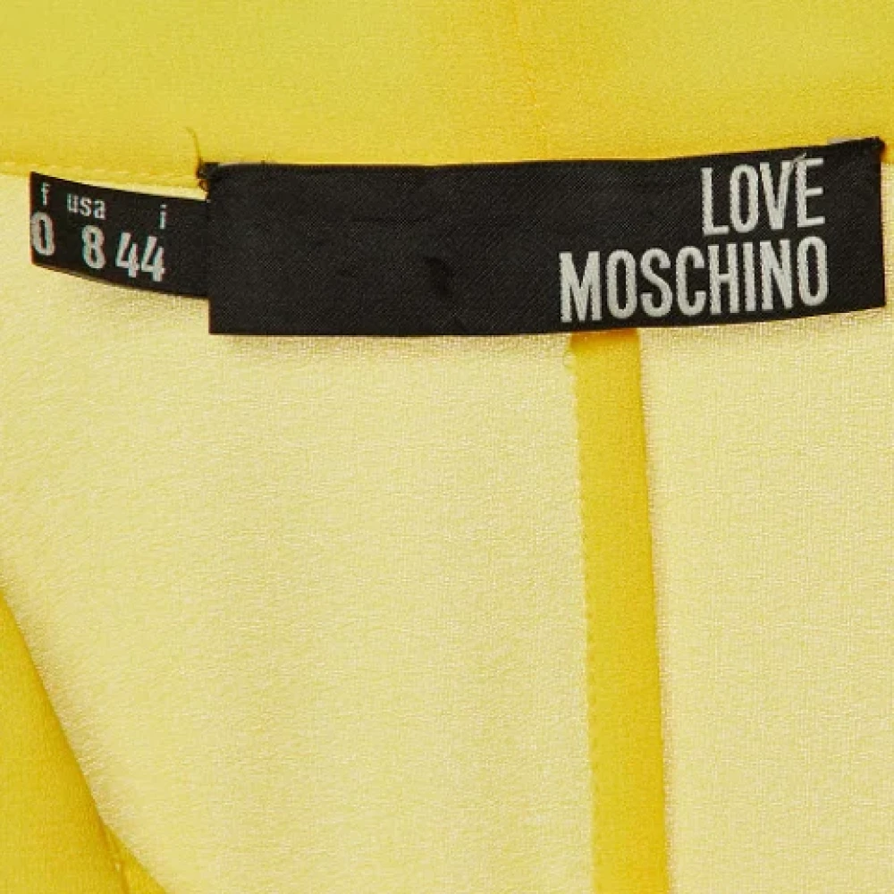 Moschino Pre-Owned Pre-owned Polyester tops Yellow Dames