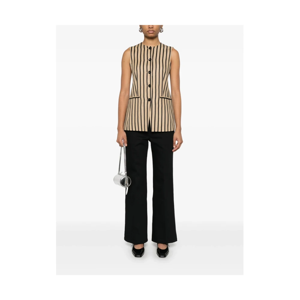 Jil Sander Zwarte Klassieke Jeans met Verborgen Rits Black Dames