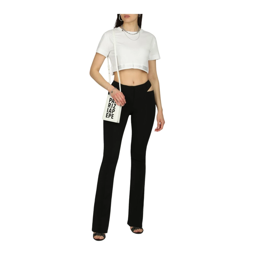 PATRIZIA PEPE Korte Mouw T-shirt White Dames
