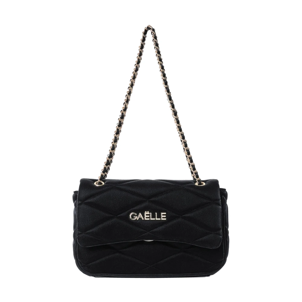 Gaëlle Paris Zwarte Puffer Clutch Tas Black Dames