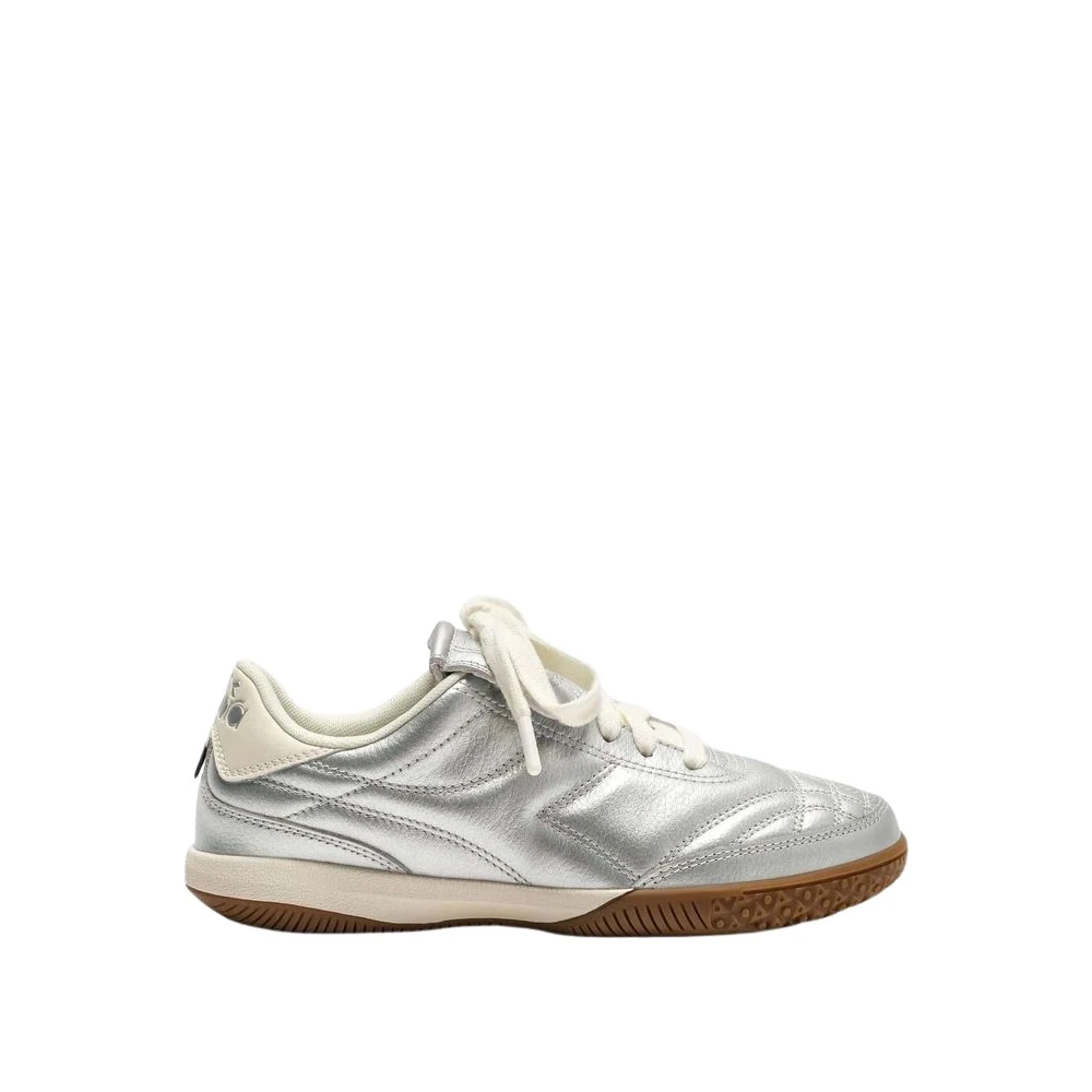 Diadora Indoor Metallic Dames Schoenen Grijs