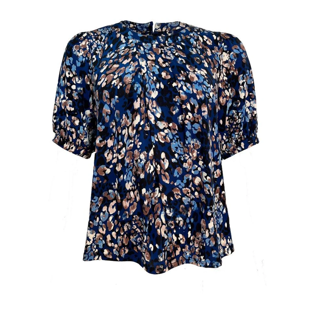 IN Front Blauwe 1 2 mouw Joyce Blouse Multicolor Dames