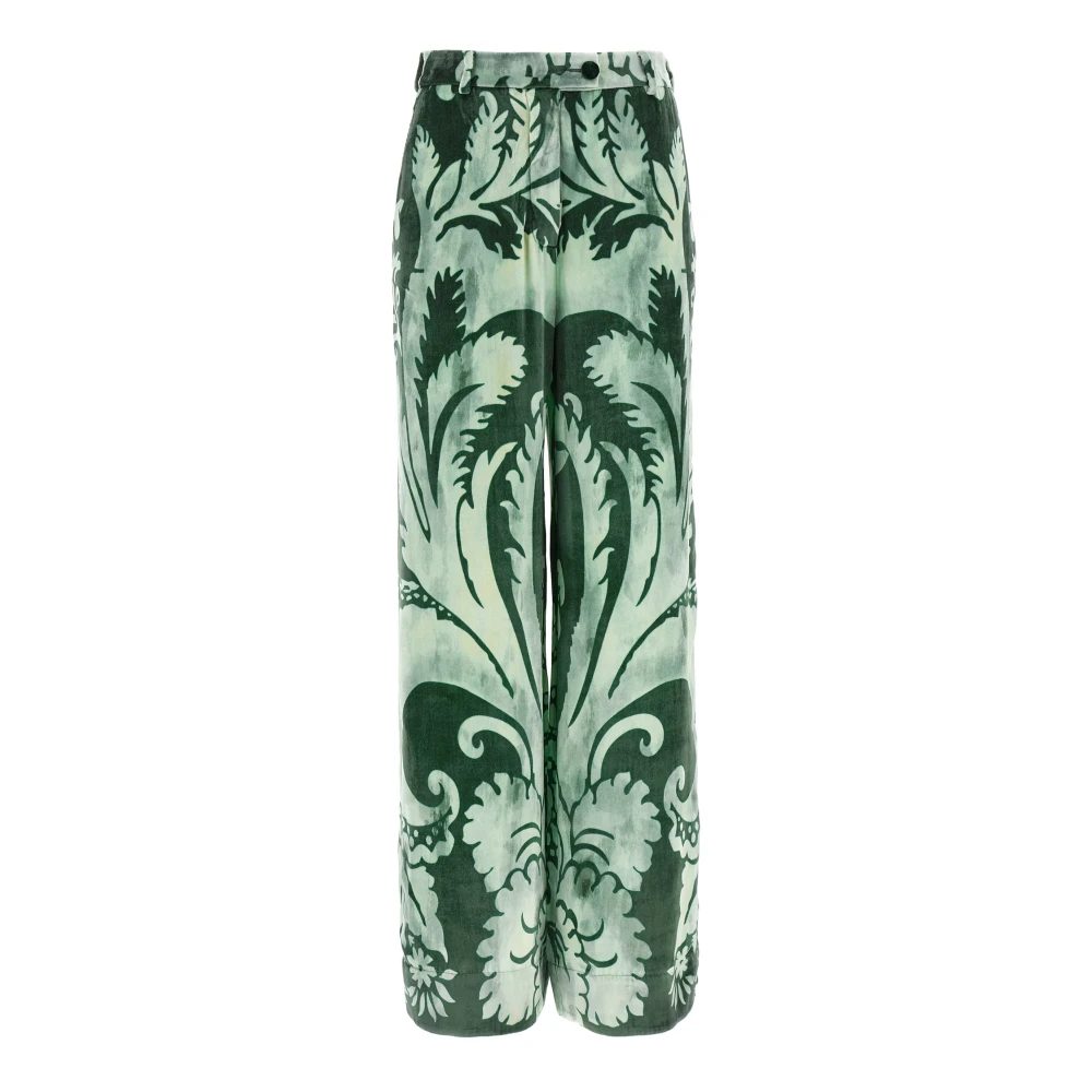 F.r.s For Restless Sleepers Women's Green Arche Trousers - Wide Trousers - L - Trousers