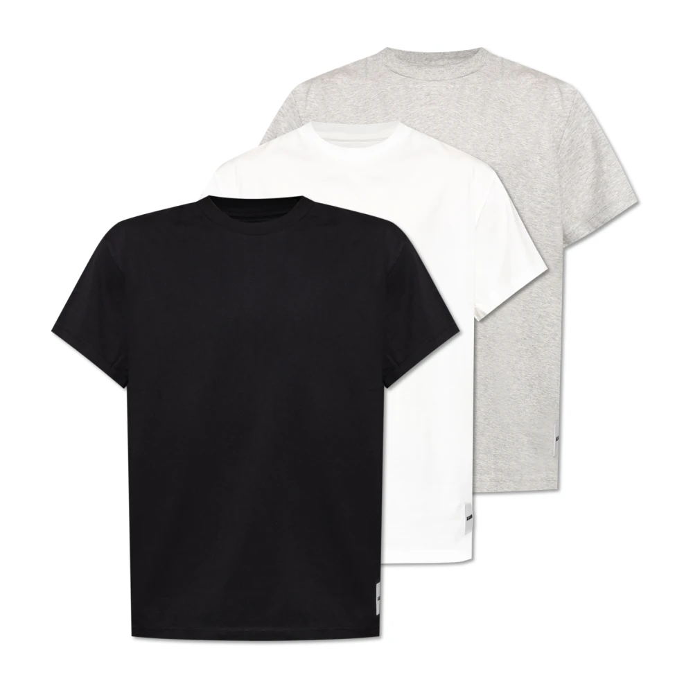 Jil Sander Herr Multicolor Toppar M, Bomull, Trepack T-Shirts
