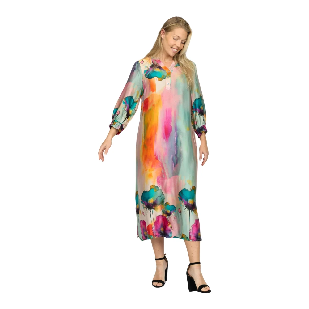 2-Biz Bloemenkracht Jurk Multicolor Dames