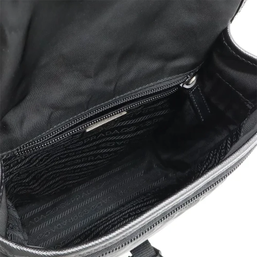 Prada Vintage Pre-owned Canvas prada-bags Black Dames