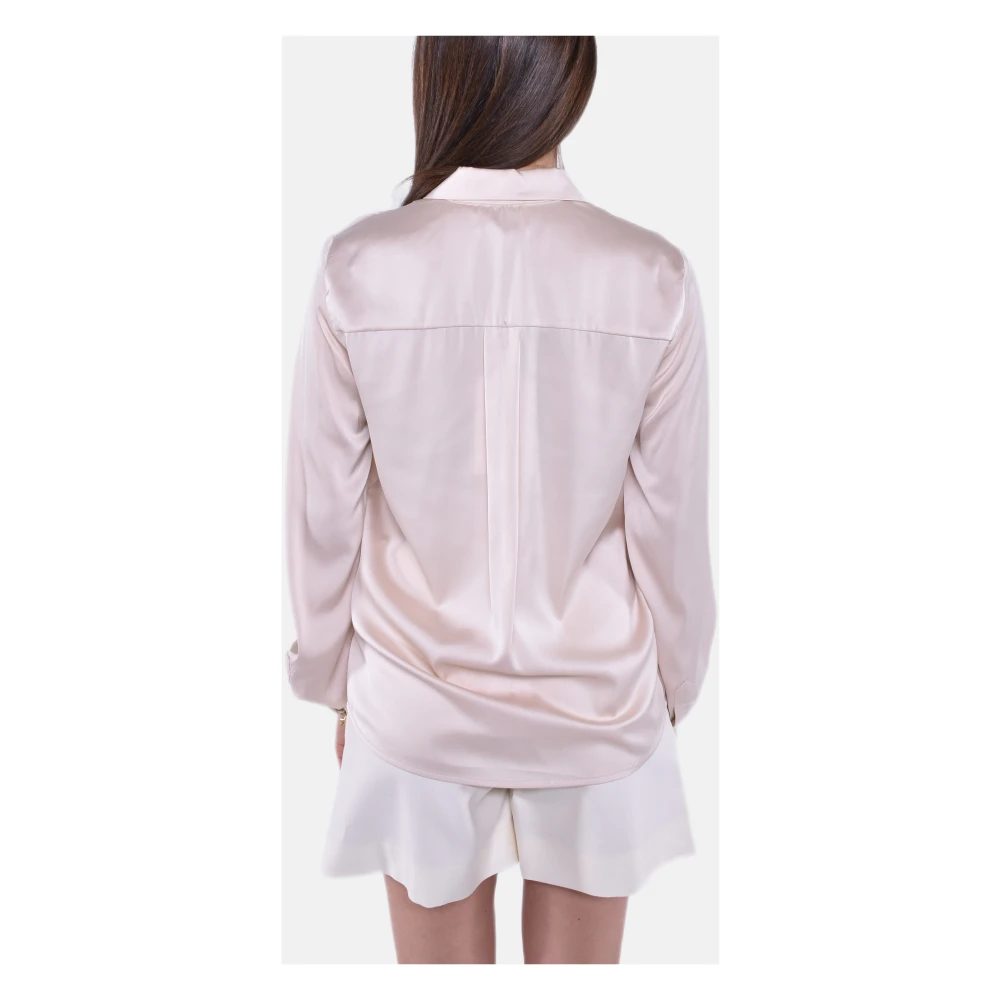 MVP wardrobe Elegante Blouse met Stretchstof Pink Dames