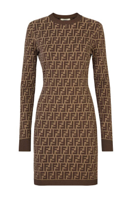 cotton-dress-with-ff-motif