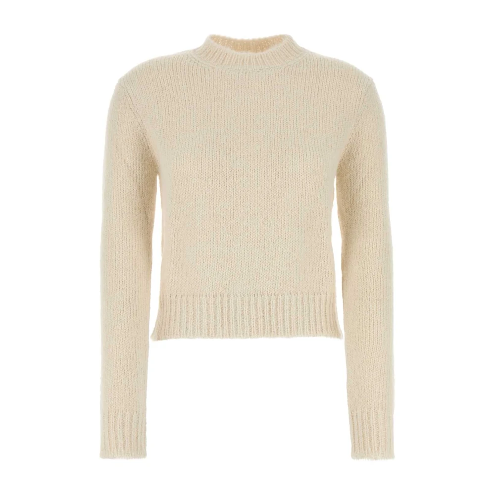 Jil Sander Alpaca Blend Ivory Sweater Beige Dames