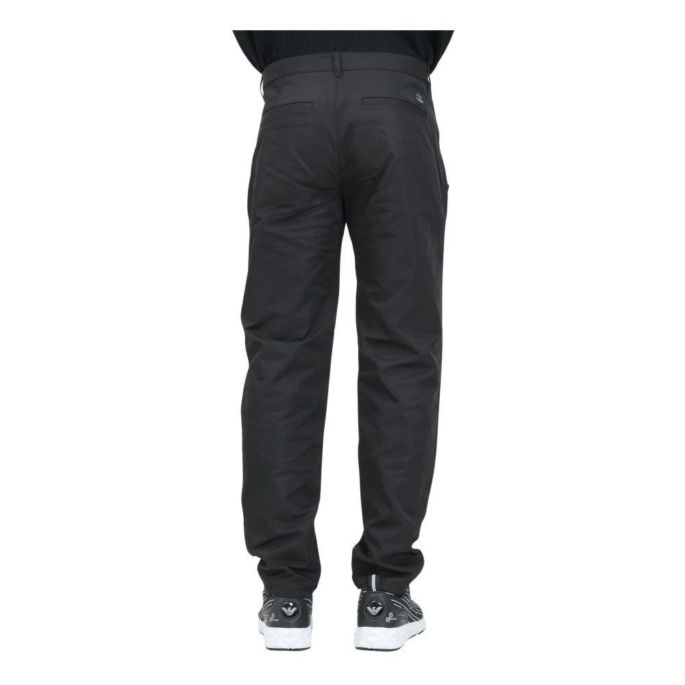 Armani Exchange Zwarte casual broek voor heren Black Heren