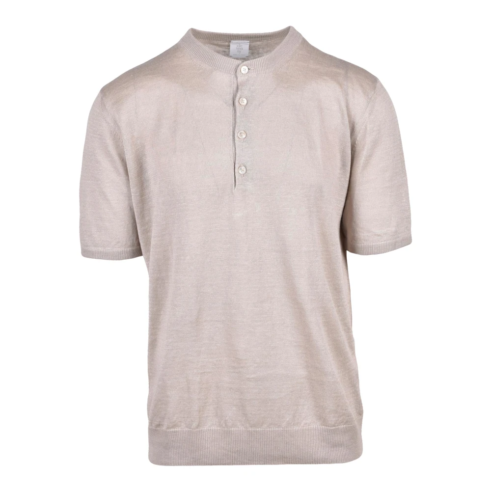 Eleventy Uomo Beige Top, L, New,
