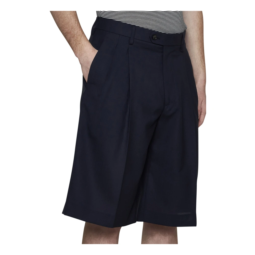 Lardini Blauwe Shorts voor Mannen Blue Heren