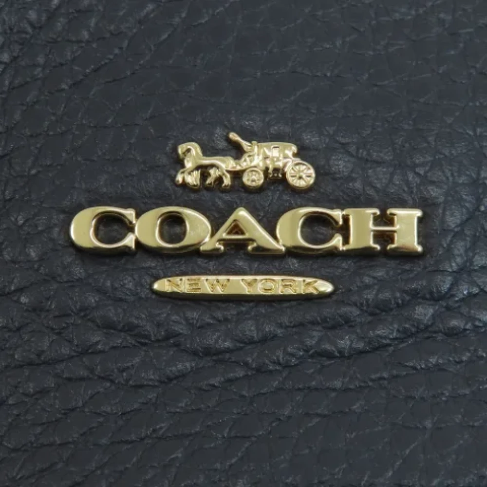 Coach Pre-owned Leather shoulder-bags Blue Dames