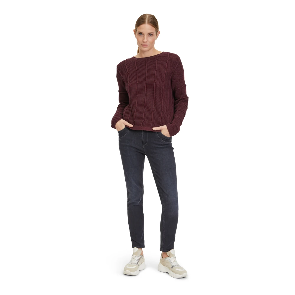 Betty Barclay Round-neck Knitwear Brown Dames