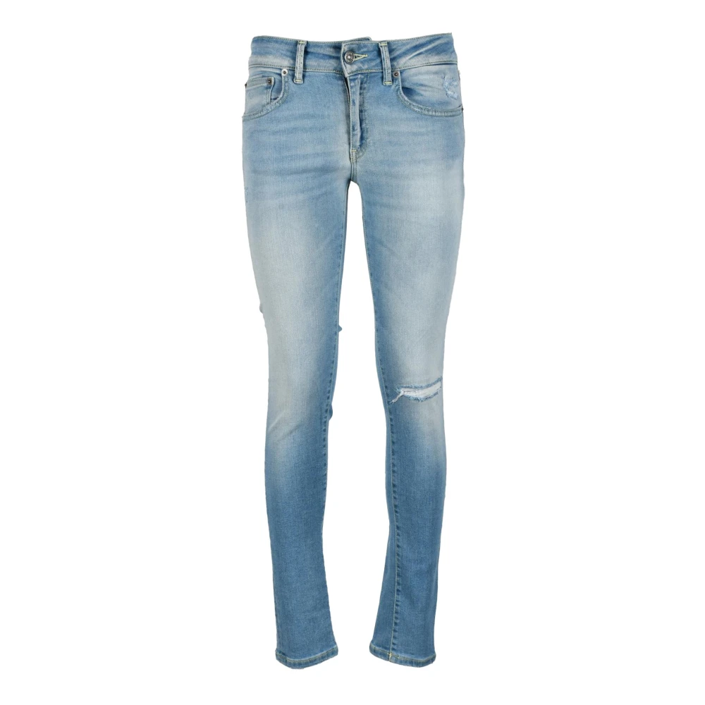 Dondup Gaia Rits Jeans Blue Dames