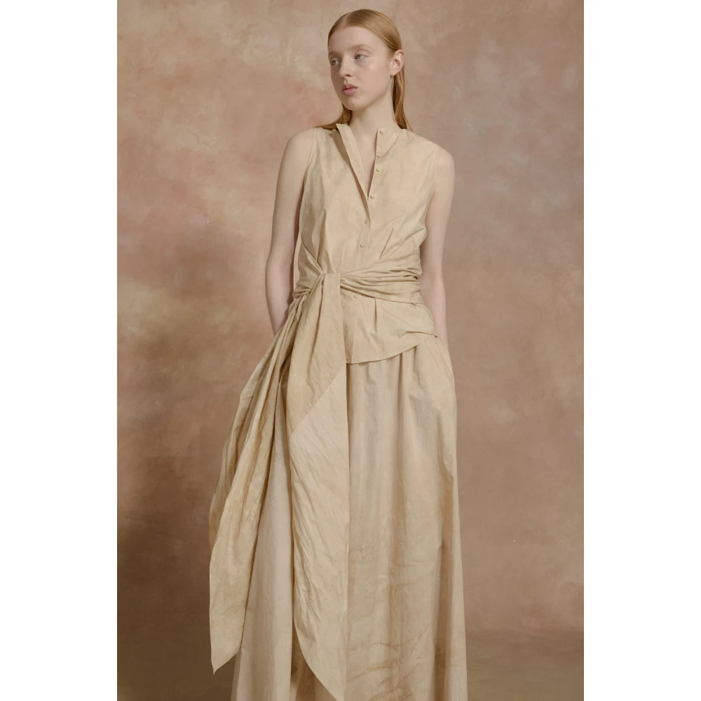 Cortana Yoko lange beige maltinto rok Beige Dames