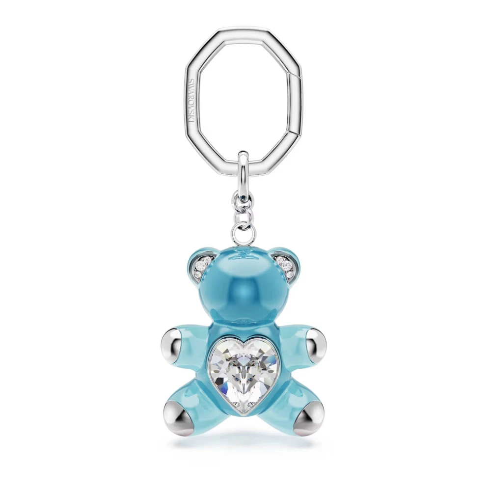 Swarovski Teddy Schlüsselanhänger, Bär, Rhodiniert Blau  - Image 4