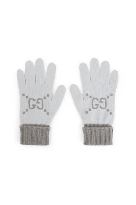 GG Cashmere Jacquard Gloves