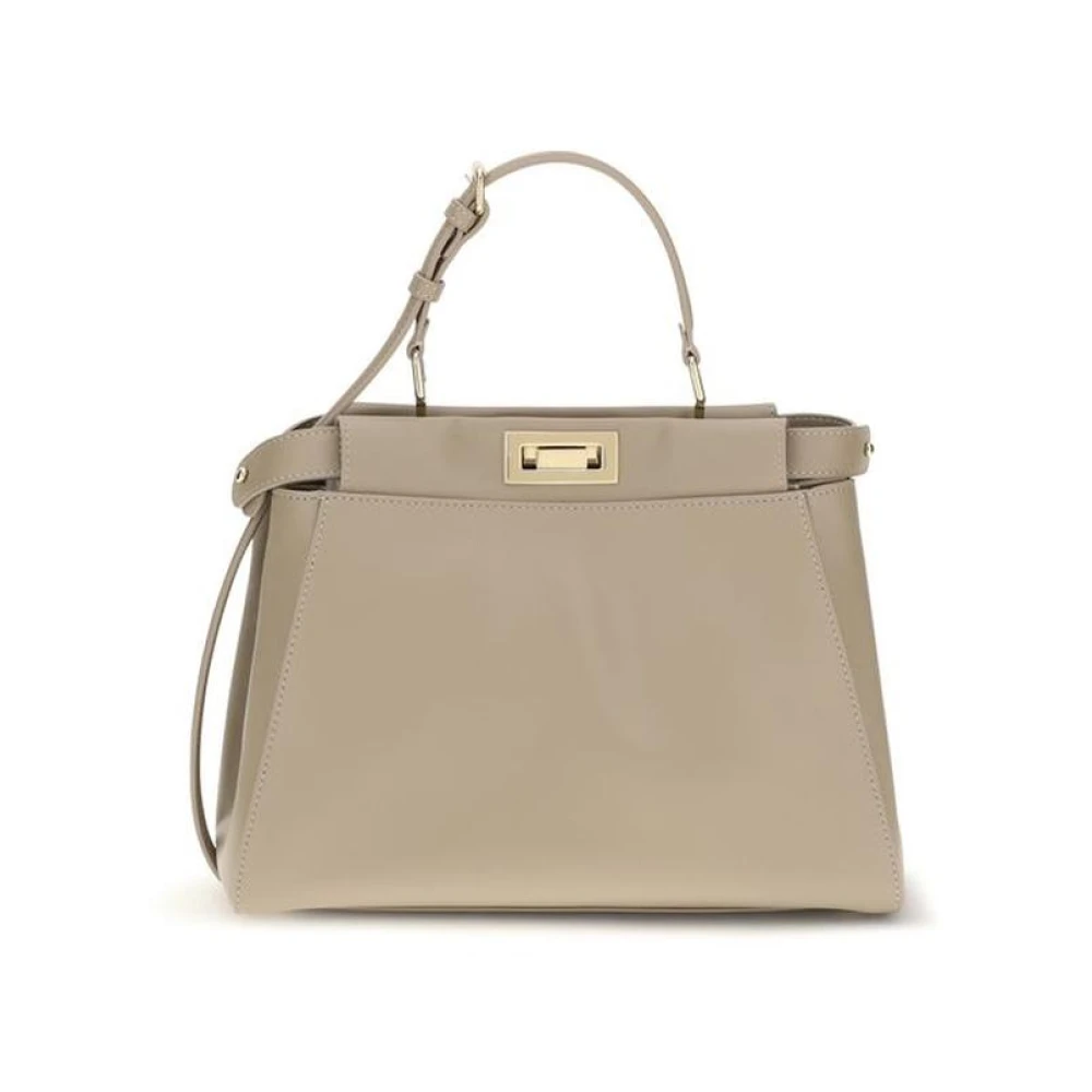 Fendi My Peekaboo Small Bag - Female - Shoulder Bags - Beige - One Size - Bags - Image 3