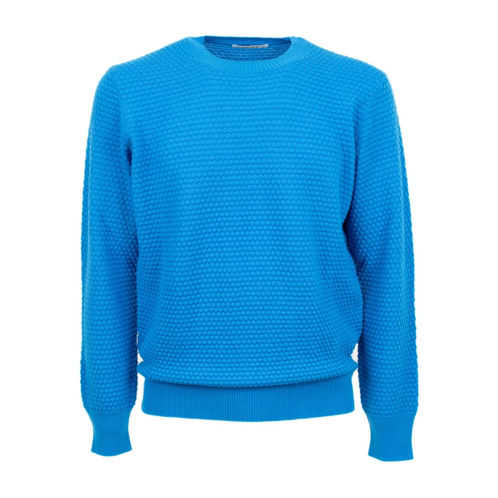 Kangra Stijlvolle Gebreide Top Blue Heren