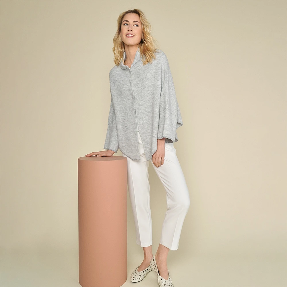 Marie Méro Moderne Stretchbroek met Split White Dames