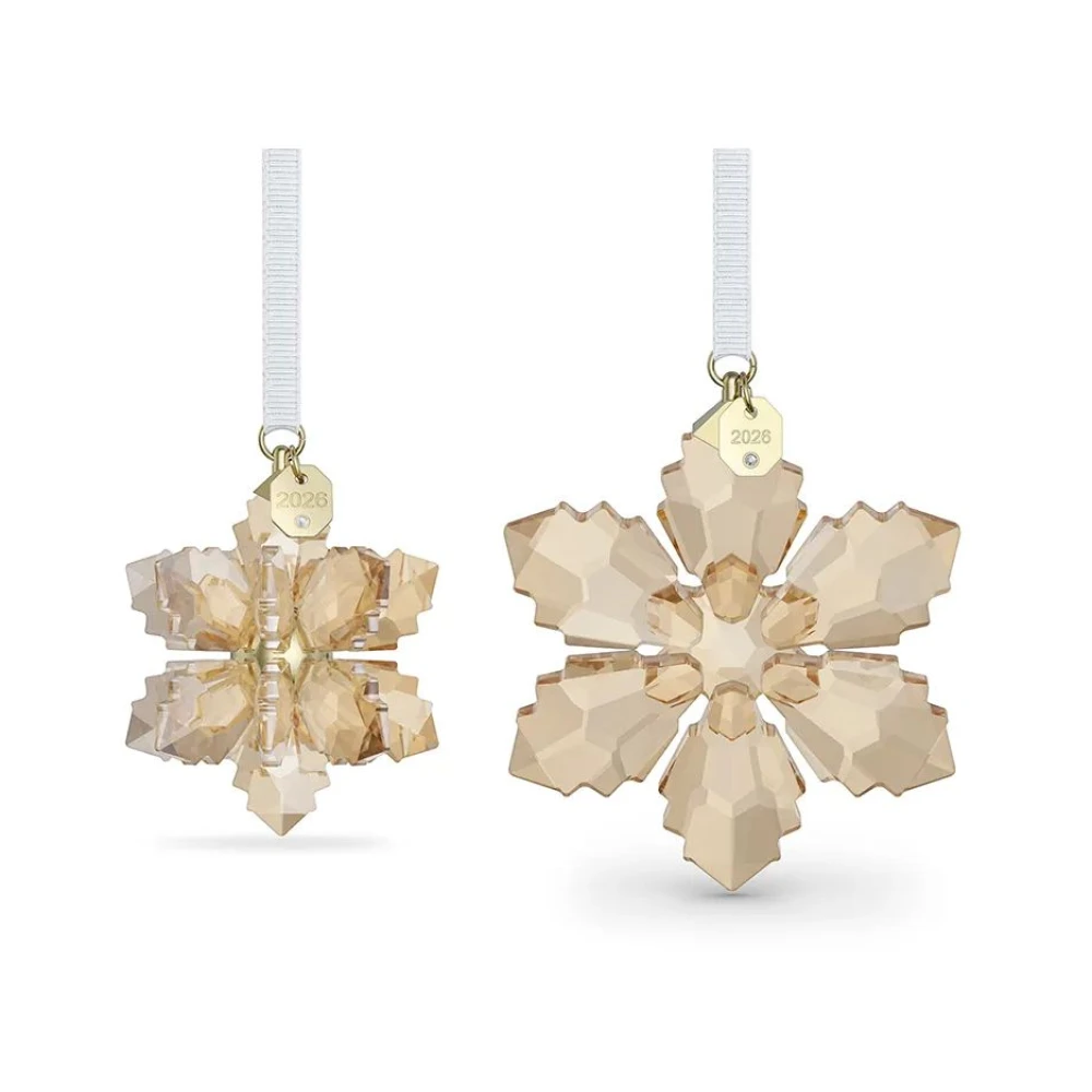 Swarovski Annual Edition Festive 3D Ornament Set 2026, Goldfarben Braun  - Image 2