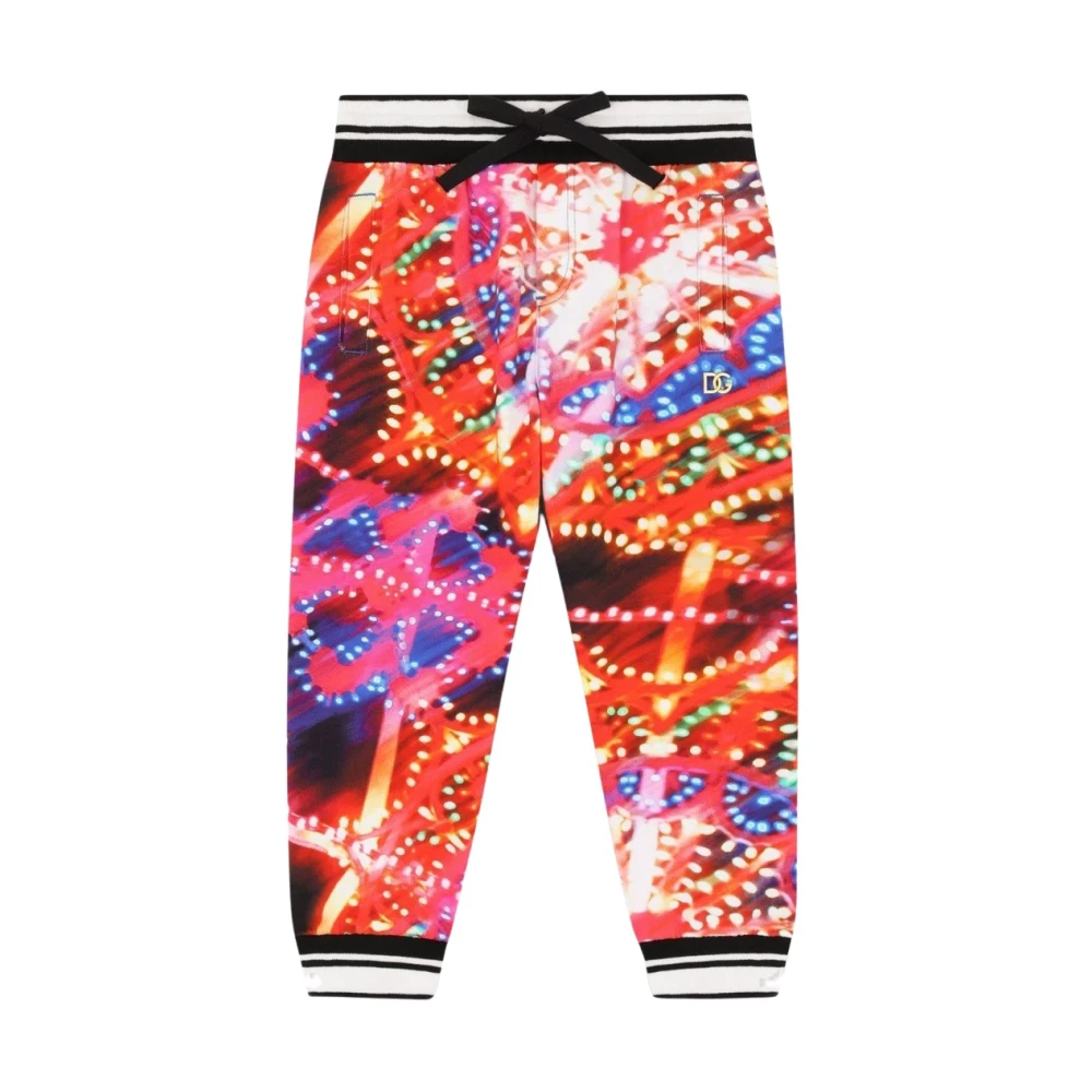 Dolce & Gabbana Boys Multicolor Sweatpants, 5 Y, Elegant Men`S Trousers