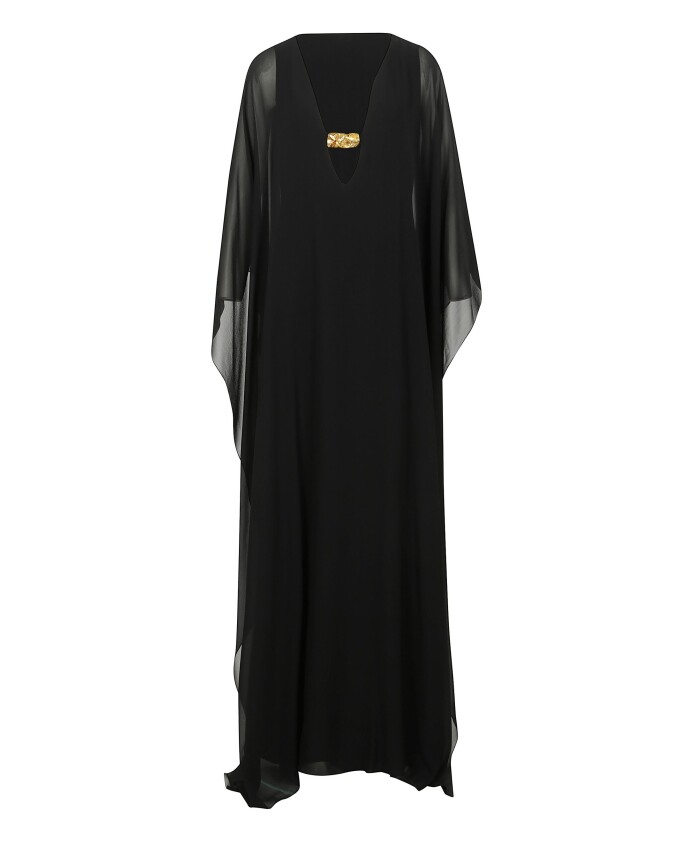 robe-kaftan-en-soie-avec-col-en-v