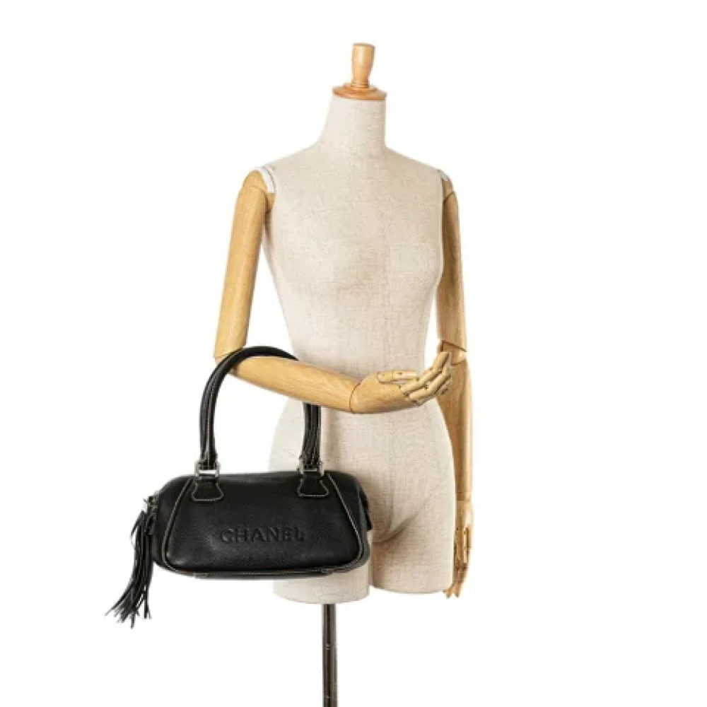 Chanel Vintage Pre-owned Leather chanel-bags Black Dames