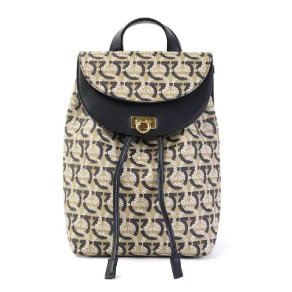 Salvatore Ferragamo Pre-owned Leather backpacks Multicolor Dames
