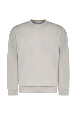sweatshirt-beige-avec-logo-brode